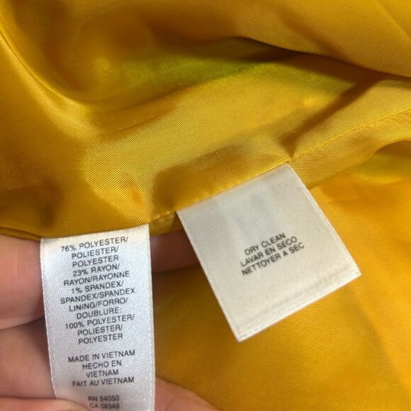 Evan Picone Ladies Size M Yellow Jacket - Picture 5 of 6